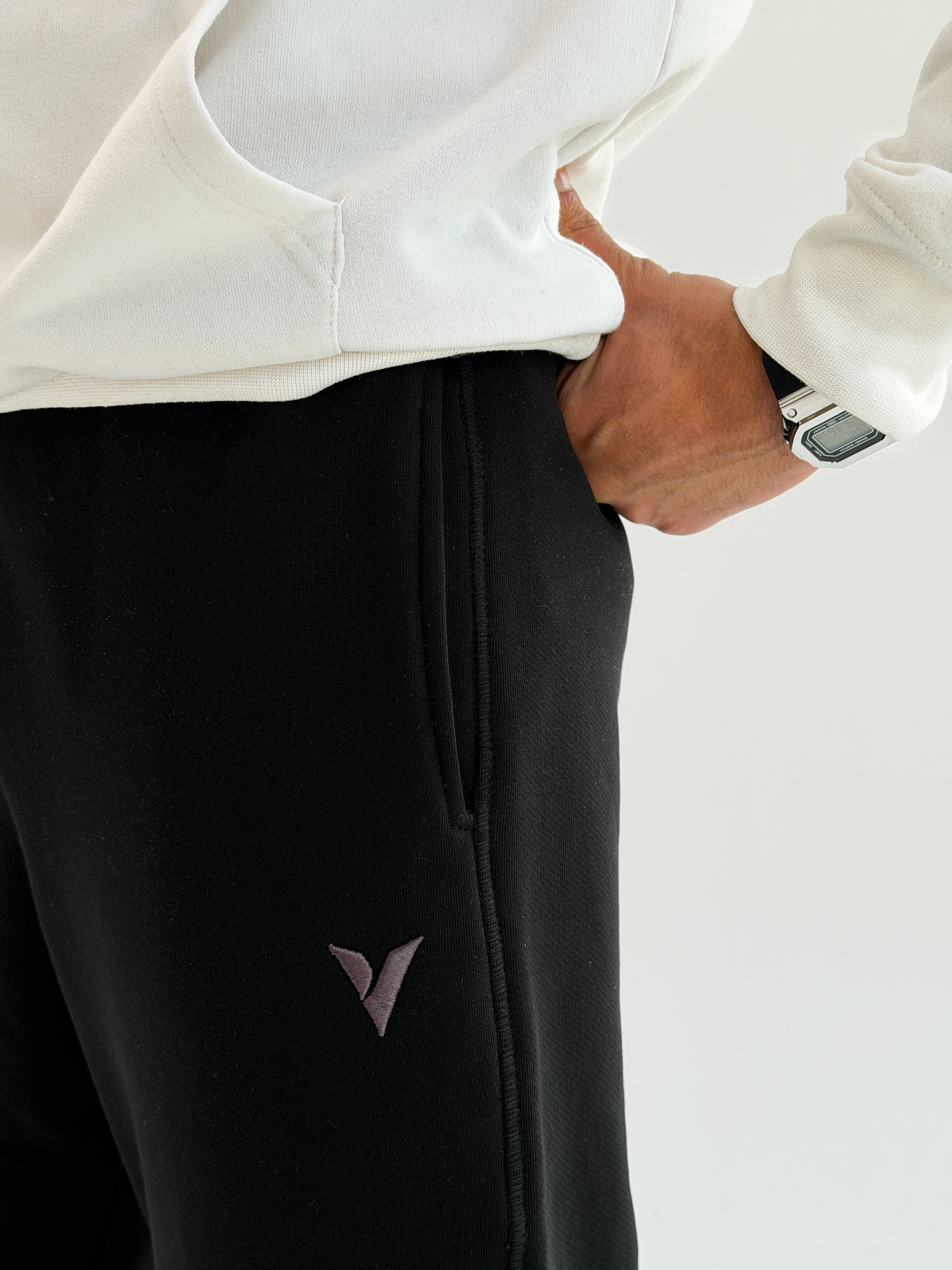 Black Tailored sweatpants