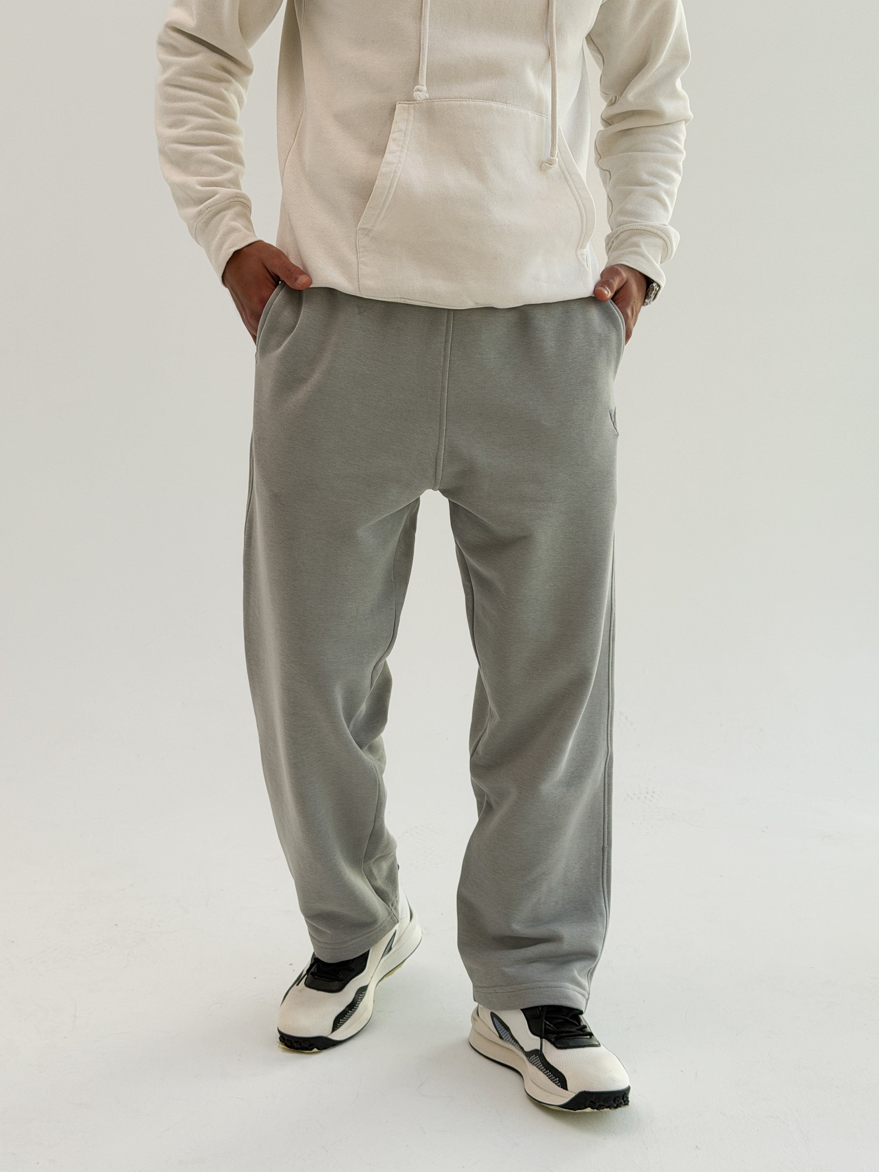 Pearl silver Tailored sweatpants