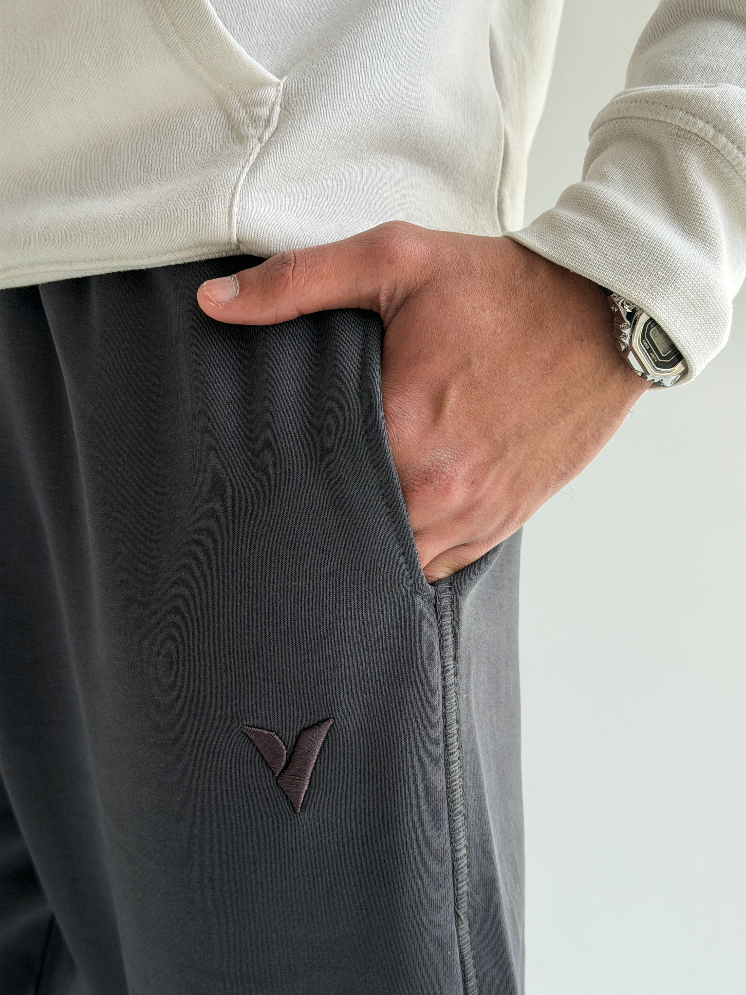 Steel Grey Tailored sweatpants