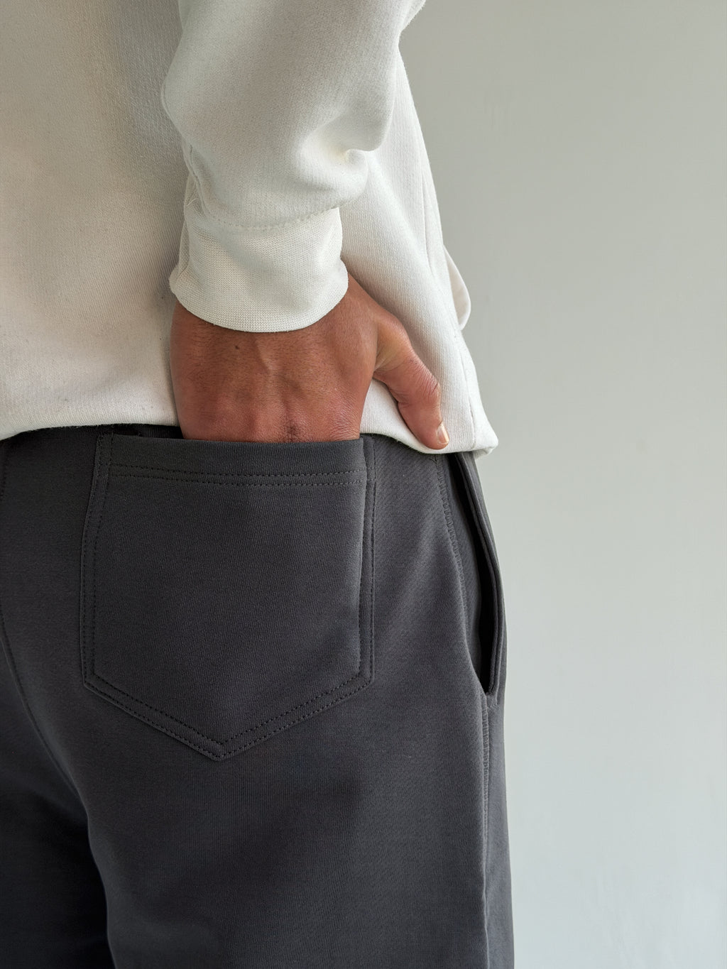 Steel Grey Tailored sweatpants