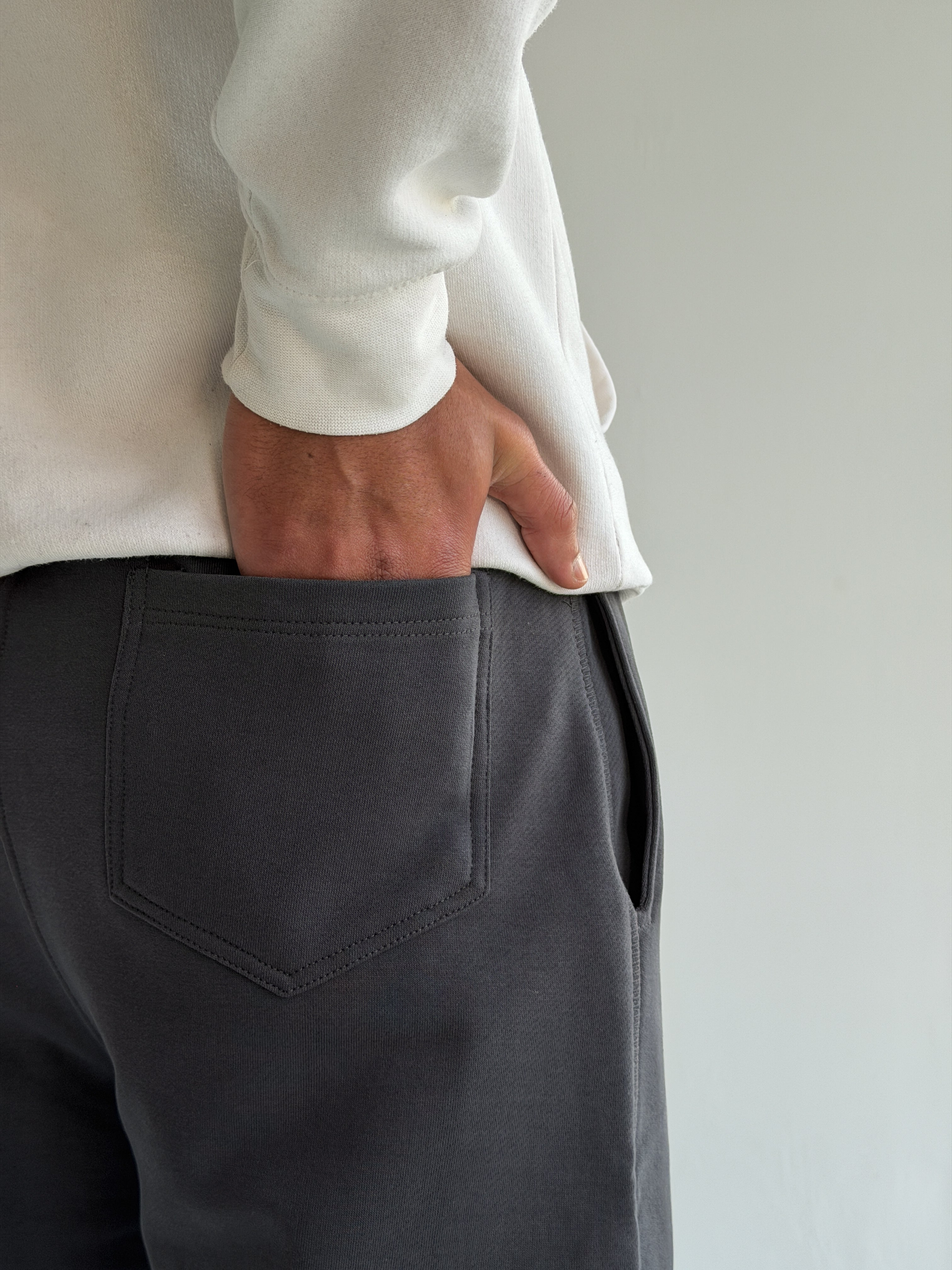 Steel Grey Tailored sweatpants